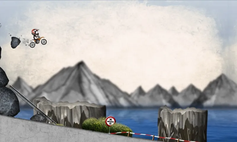 Stickman Downhill Motocross v4.1 APK Мод (Всё открыто) Screenshot 1