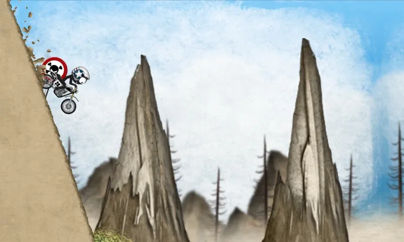 Stickman Downhill Motocross v4.1 APK Мод (Всё открыто) Screenshot 2