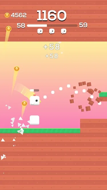 Square Bird [мод: бесплатные покупки] Screenshot 3