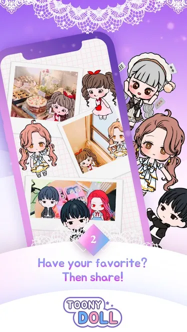 Toonydoll [мод: бесплатные покупки] Screenshot 4