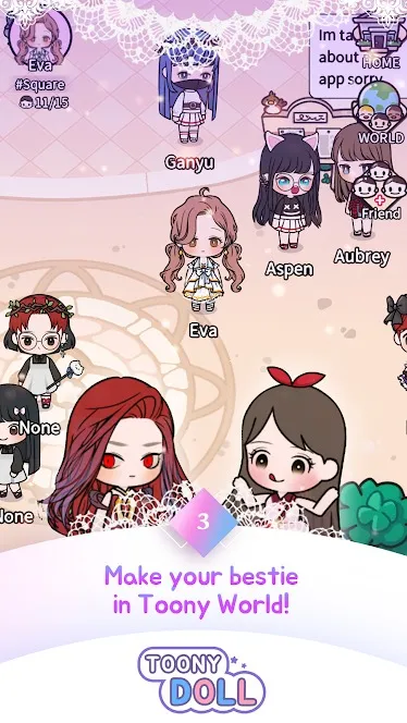 Toonydoll [мод: бесплатные покупки] Screenshot 5
