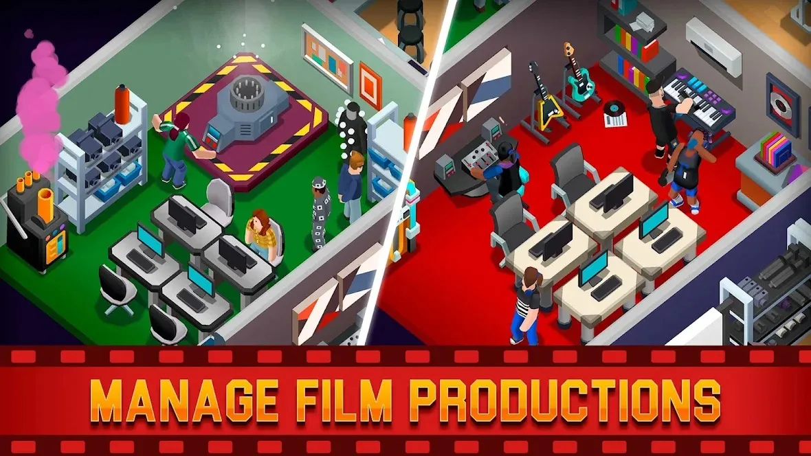 Idle Film Maker Empire Tycoon [мод: много денег] Screenshot 3