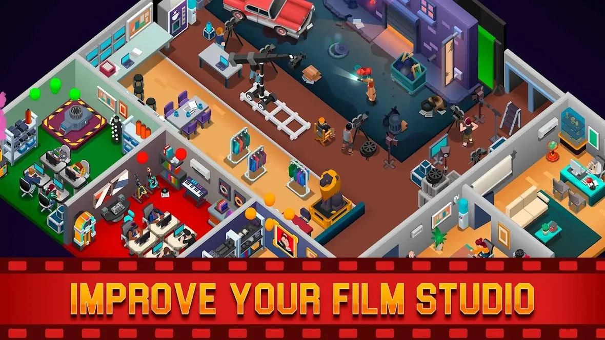 Idle Film Maker Empire Tycoon [мод: много денег] Screenshot 4