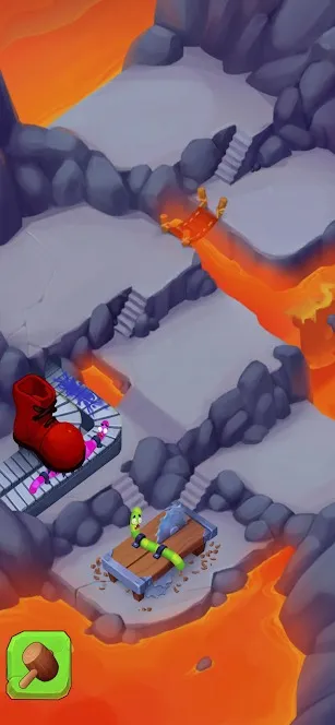 Worm out – Червяки и фрукты [мод: много денег] Screenshot 4