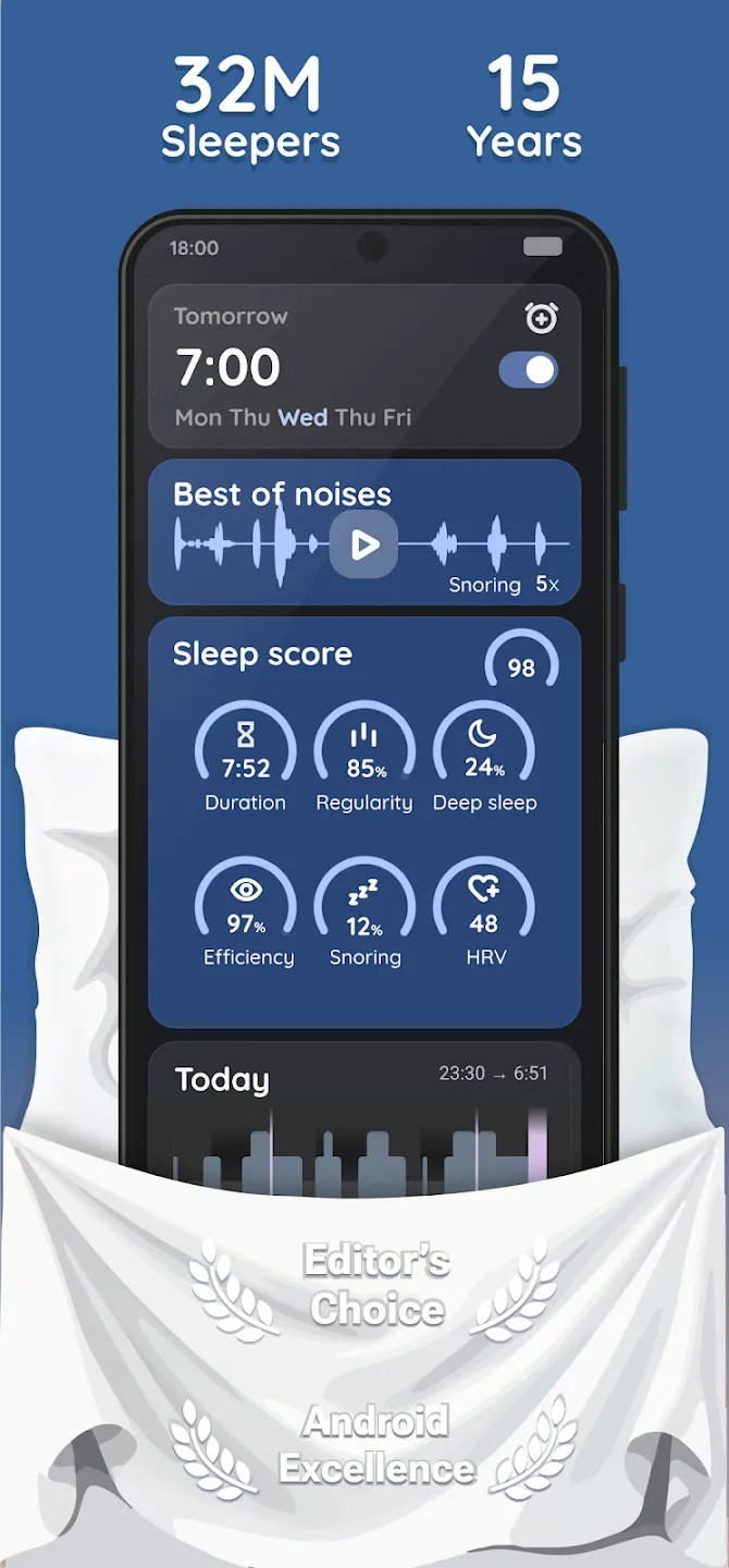 Sleep as Android v20260429 APK Мод (Всё открыто, Premium) Screenshot 1 Sleep as Android v20260429 APK Мод (Всё открыто, Premium) Screenshot 1