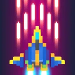 Скачать Sky Wings: Pixel Fighter 3D Мод (Много денег) на Андроид