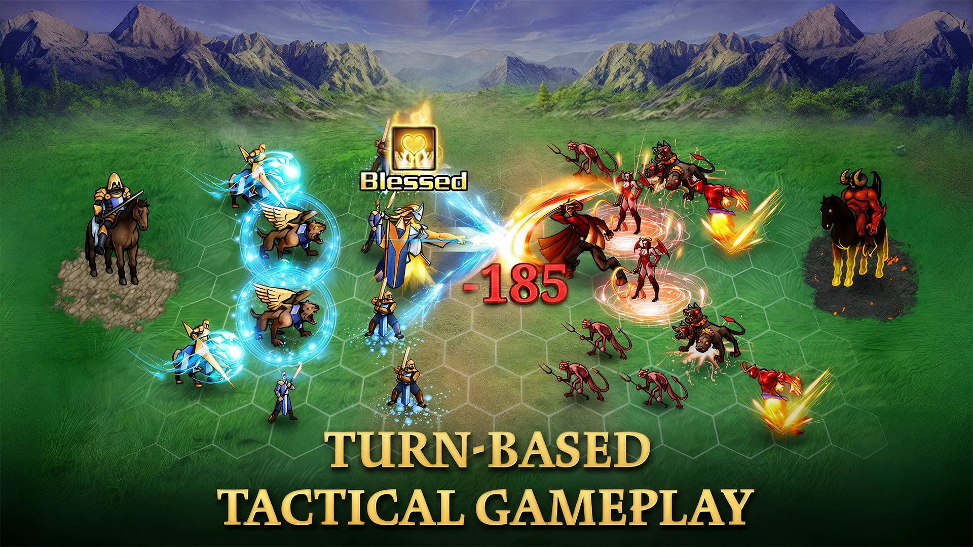 Magic War Legends v4.3.0 APK Мод (Меню, Много денег, Режим бога, Урон) Screenshot 1