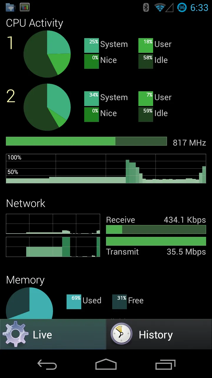 SystemPanel App / Task Manager Screenshot 3