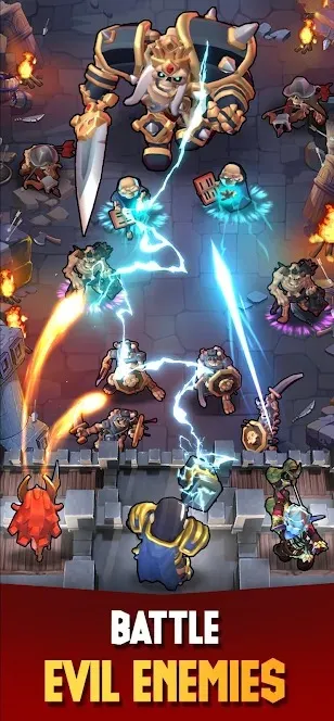 Kingdom Raid: RPG Defense [мод: много денег] Screenshot 1