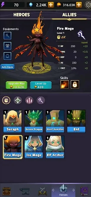 Kingdom Raid: RPG Defense [мод: много денег] Screenshot 5