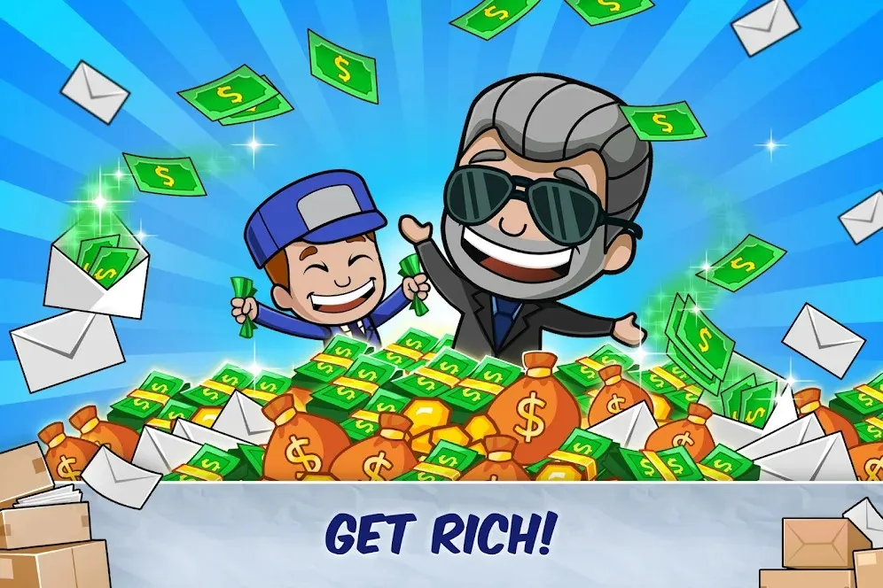 Idle Mail Tycoon [мод: много денег] Screenshot 2