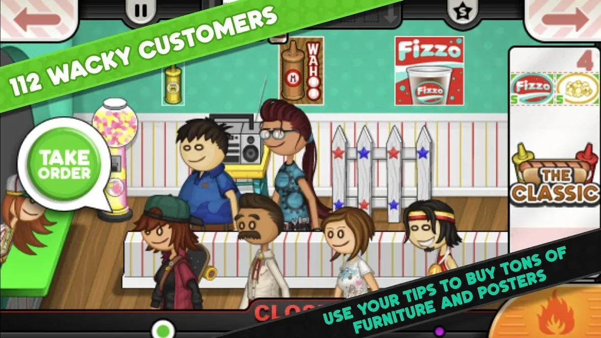 Papa's Hot Doggeria To Go! [мод: много денег] Screenshot 5