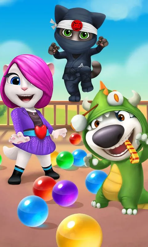 Говорящий Том: бабл-шутер v1.5.3.20 APK Мод (Много денег) Screenshot 1