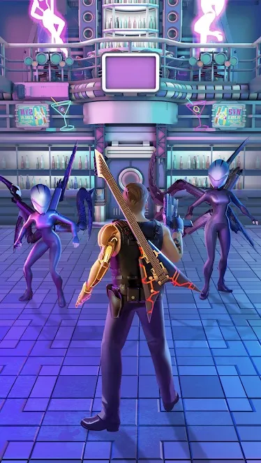 Cyberpunk Hero киберпанк экшен [мод: всё открыто] Screenshot 2