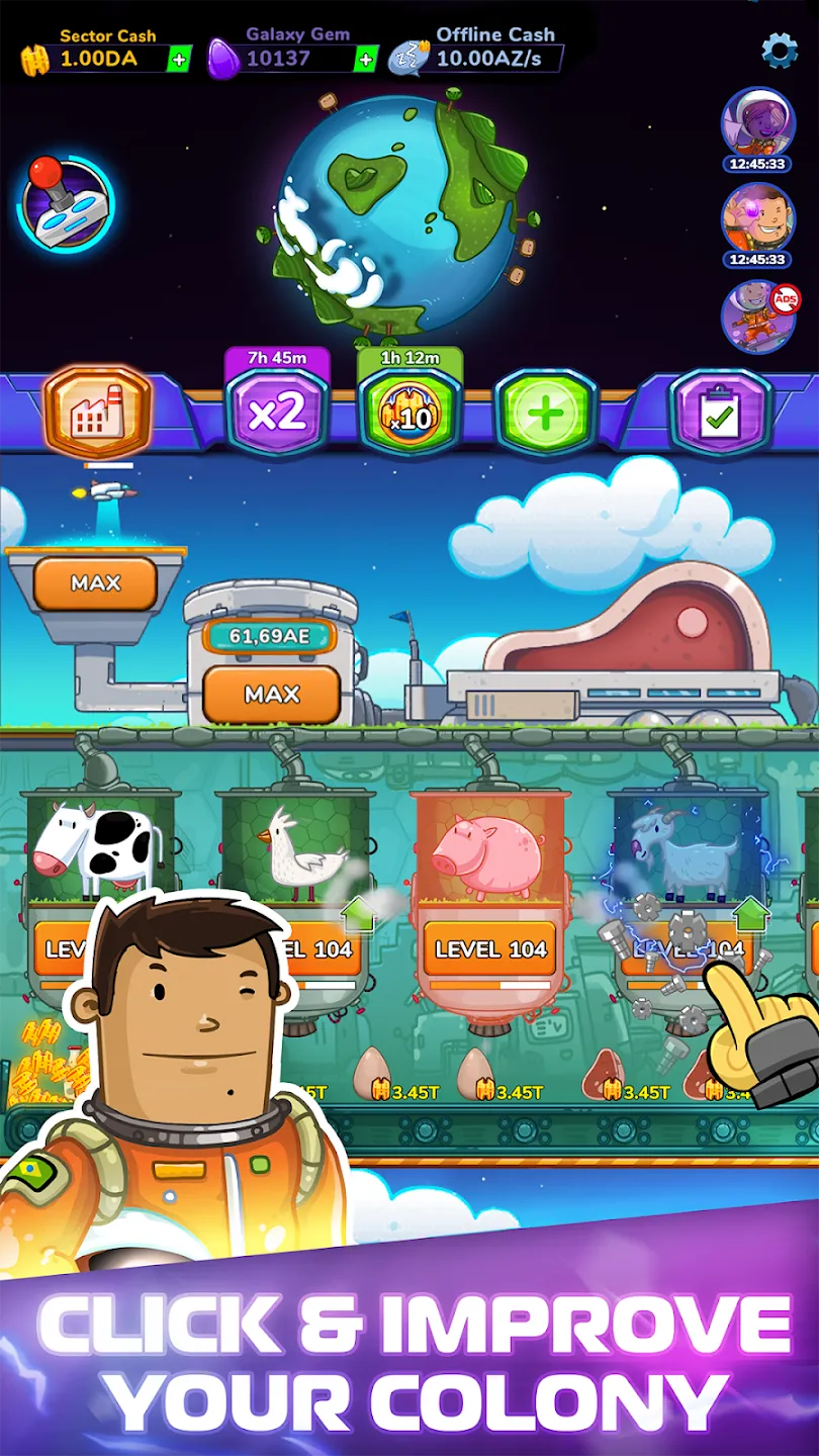 Endless Colonies: Idle Tycoon v3.49.00 APK Мод (Бесплатные улучшения) Screenshot 2