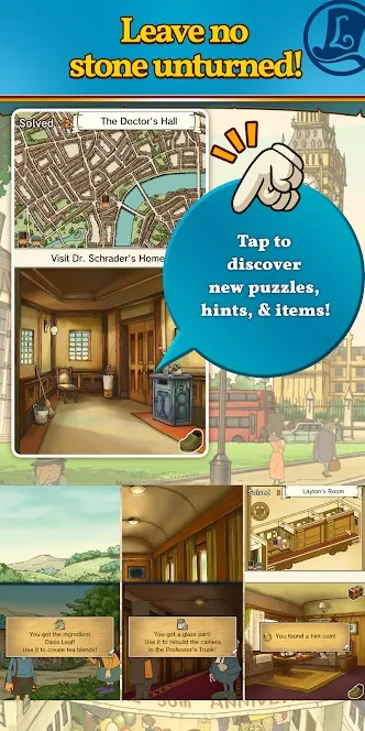 Layton: Diabolical Box in HD [мод: полная версия] Screenshot 5