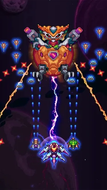 Galaxiga: классический шутер [мод: меню] Screenshot 4
