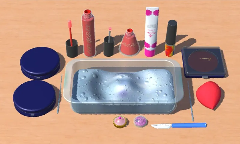 DIY Makeup Slime Maker! [мод: много денег] Screenshot 1