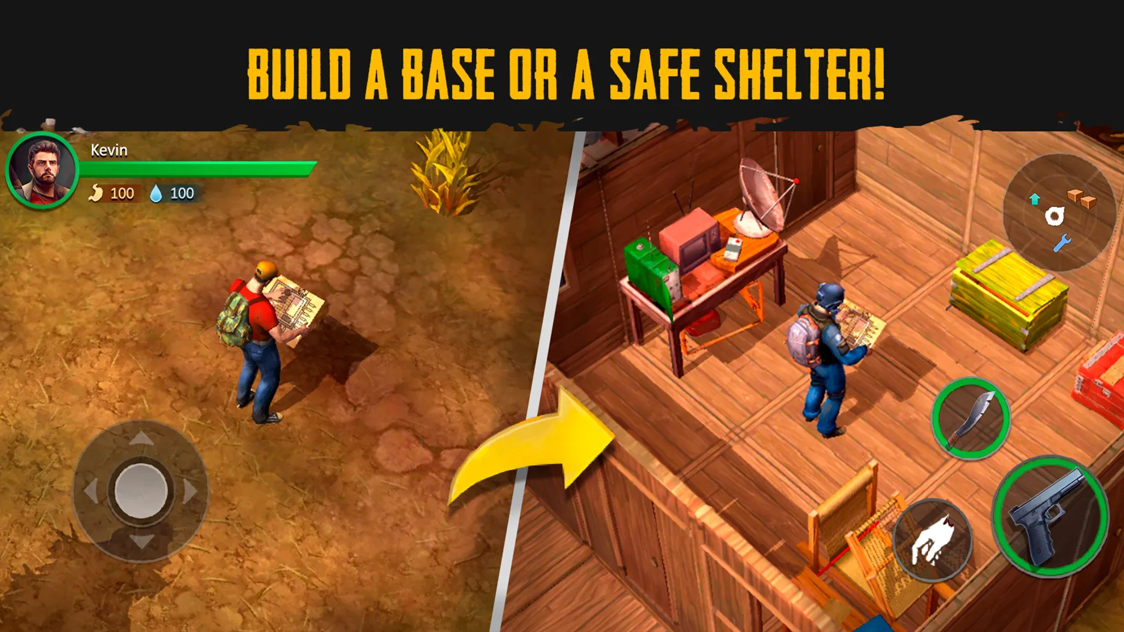 Live or Die: Zombie Survival v0.5.8 APK Мод (Меню, Бесплатный крафт, 1000 уровень, Золото) Screenshot 4