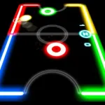Мод на Андроид: Glow Hockey [мод: без рекламы] на Андроид