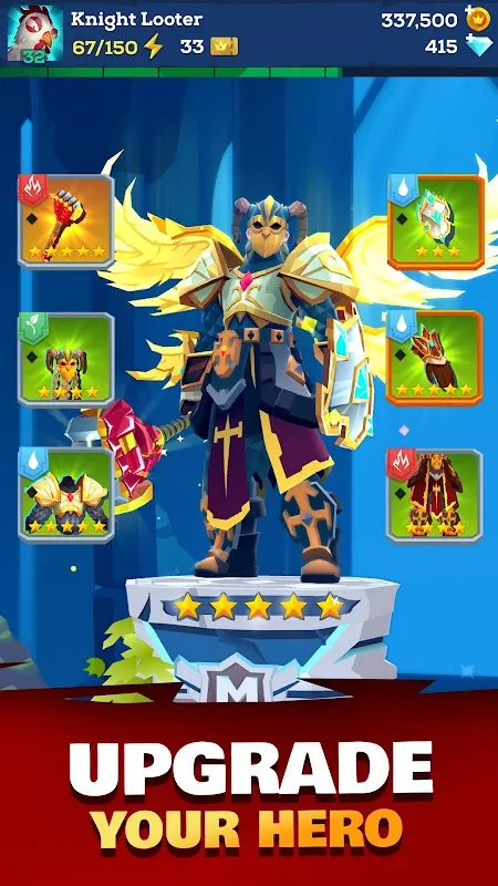 Mighty Quest For Epic Loot RPG v8.2.0 APK Мод (Меню, Множитель урона и защиты) Screenshot 1