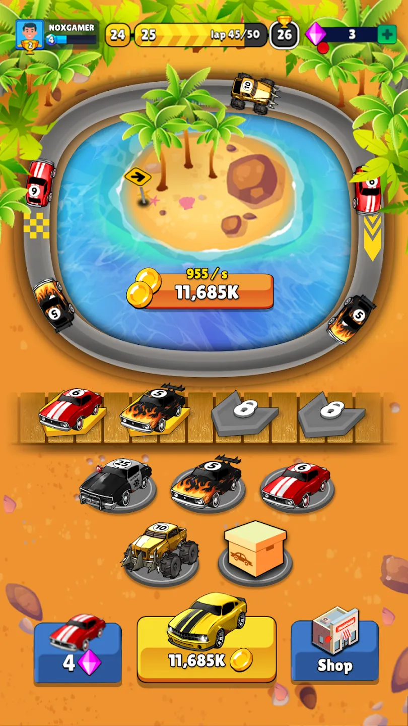 Merge Muscle Car v2.52.00 APK Мод (Много денег) Screenshot 1