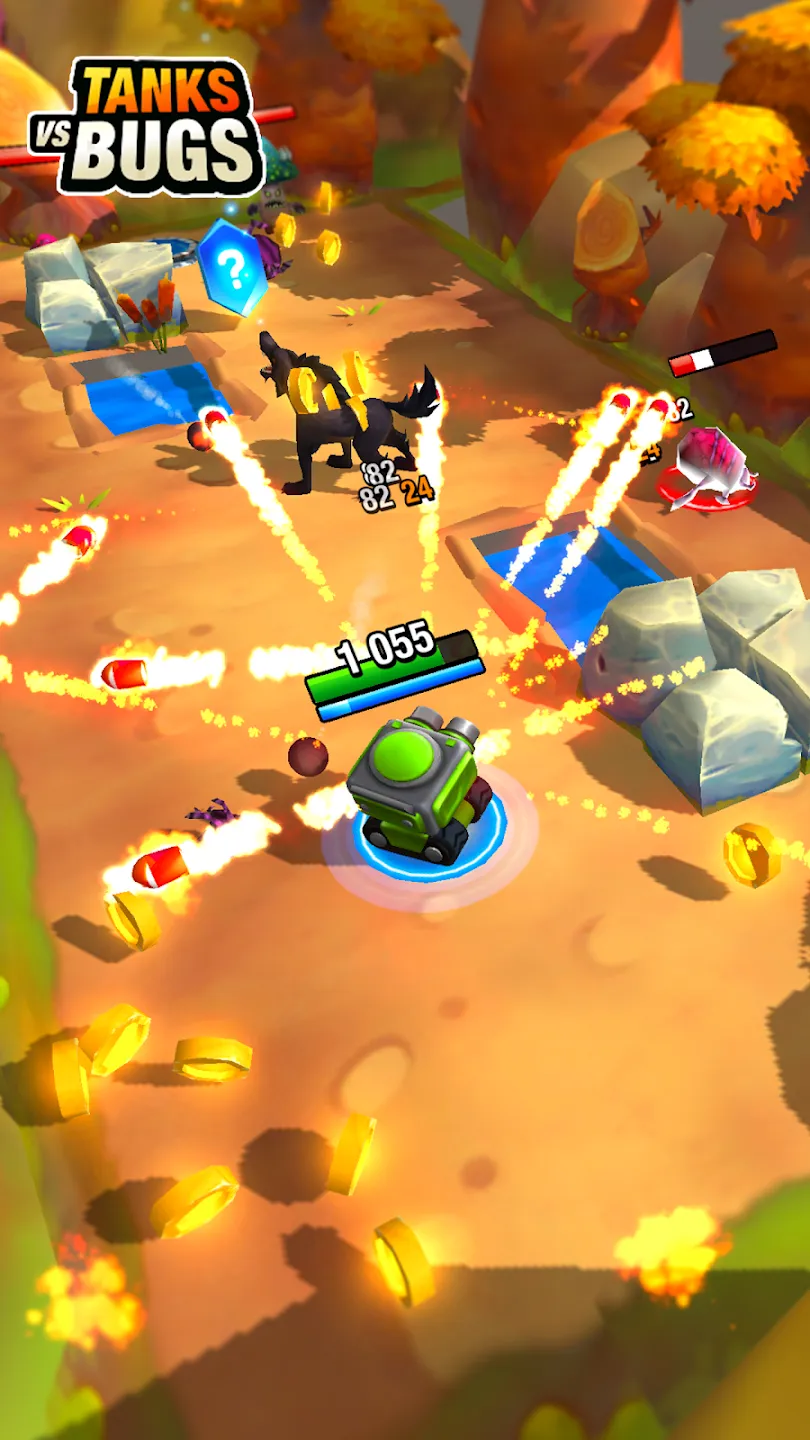 Tanks vs Bugs v1.2.9 APK Мод (Один удар) Screenshot 2