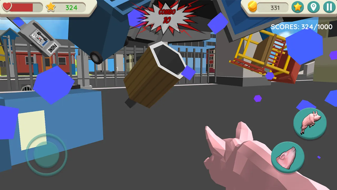 Crazy Pig Simulator v1.060 APK Мод (Много денег) Screenshot 3