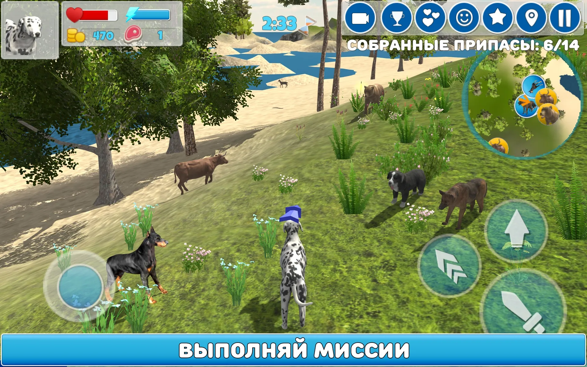 Симулятор Собаки 3D [мод: много денег] Screenshot 2