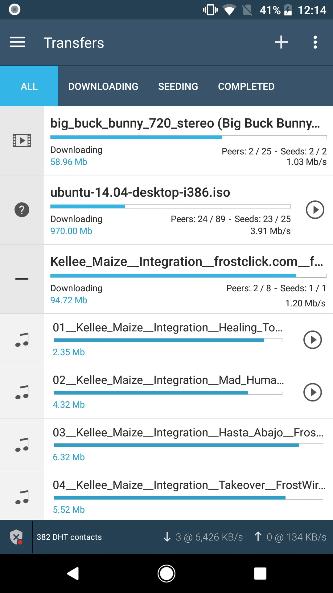 FrostWire: Torrent Downloader & Music Player Screenshot 4