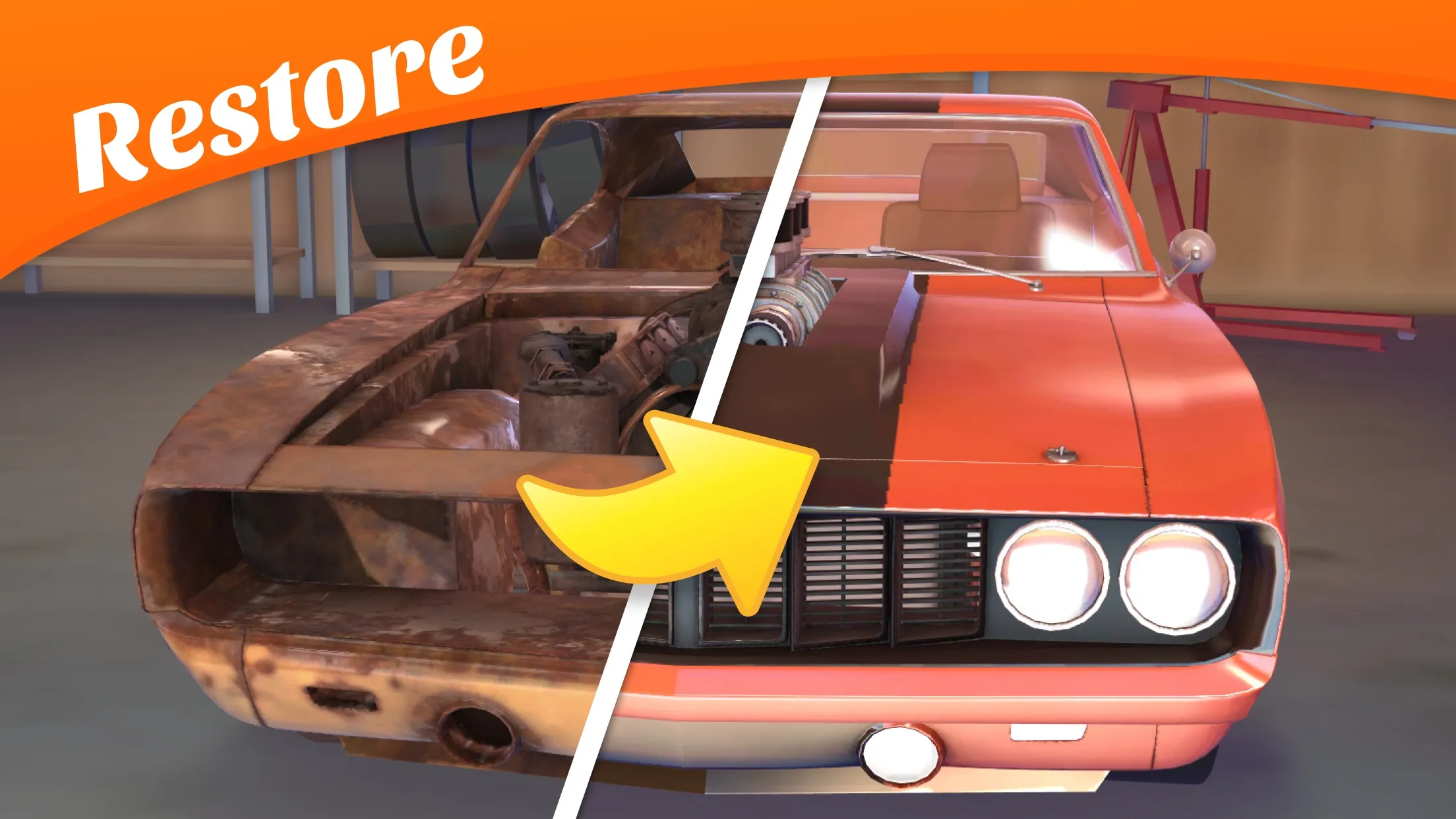 Car Restore - Car Mechanic [мод: много денег] Screenshot 1