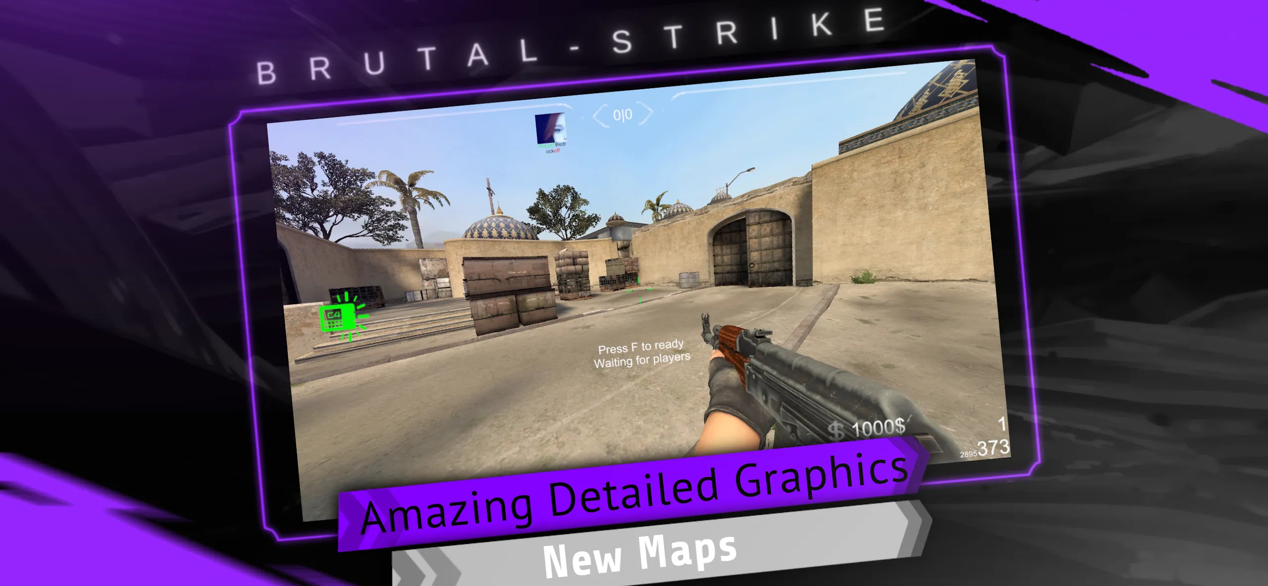 Brutal Strike v1.3728 APK Мод (Меню, Бесконечные патроны) Screenshot 1