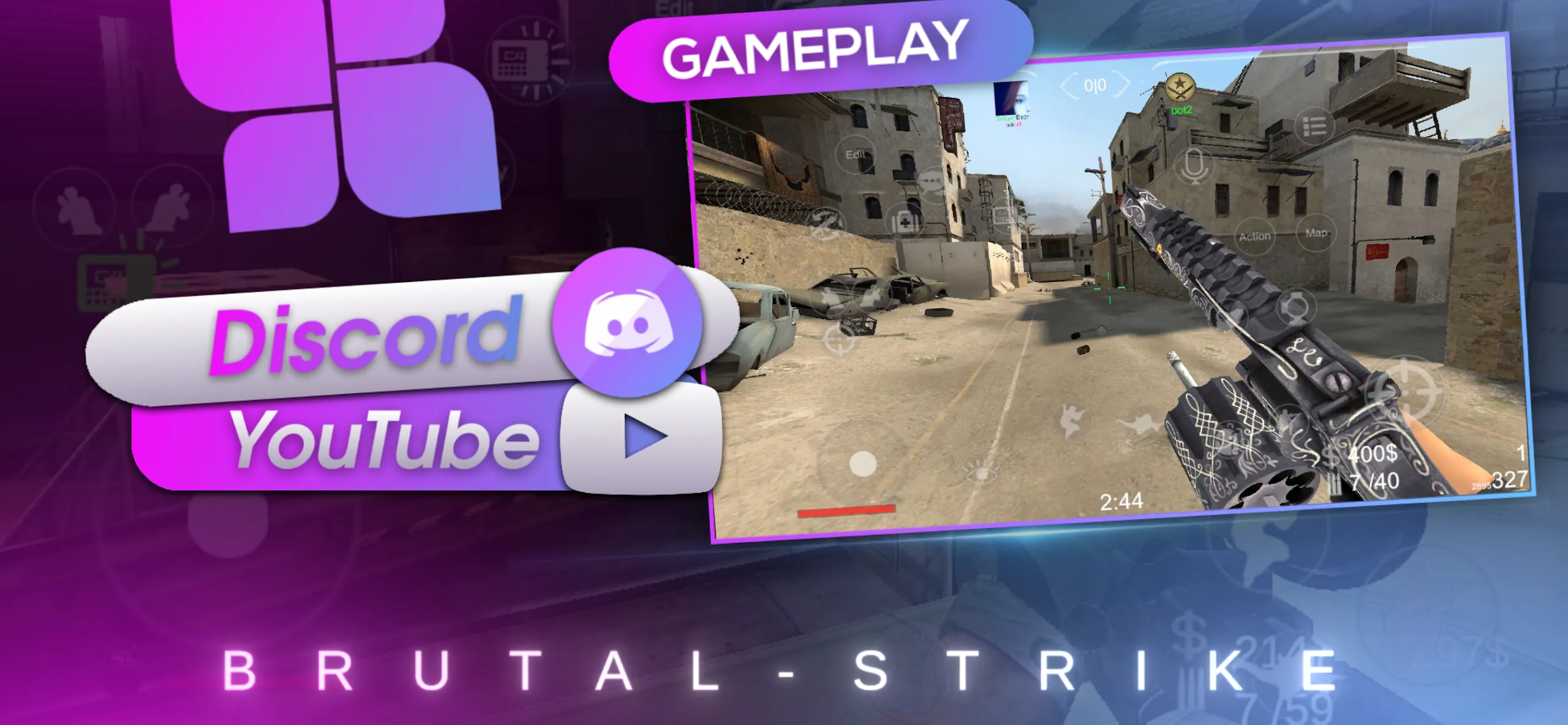 Brutal Strike v1.3728 APK Мод (Меню, Бесконечные патроны) Screenshot 2