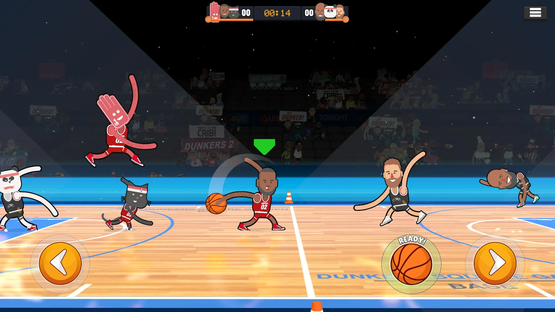 Dunkers 2 [мод: много денег] Screenshot 2