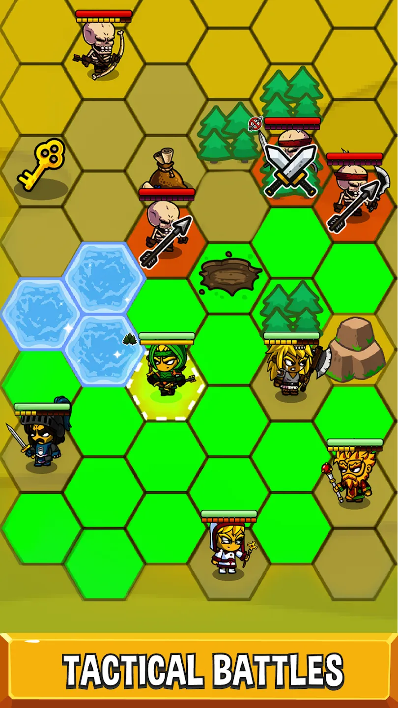 Five Heroes: The King's War v7.6.12 APK Мод (Меню, Множитель урона; Режим бога, Много денег) Screenshot 5
