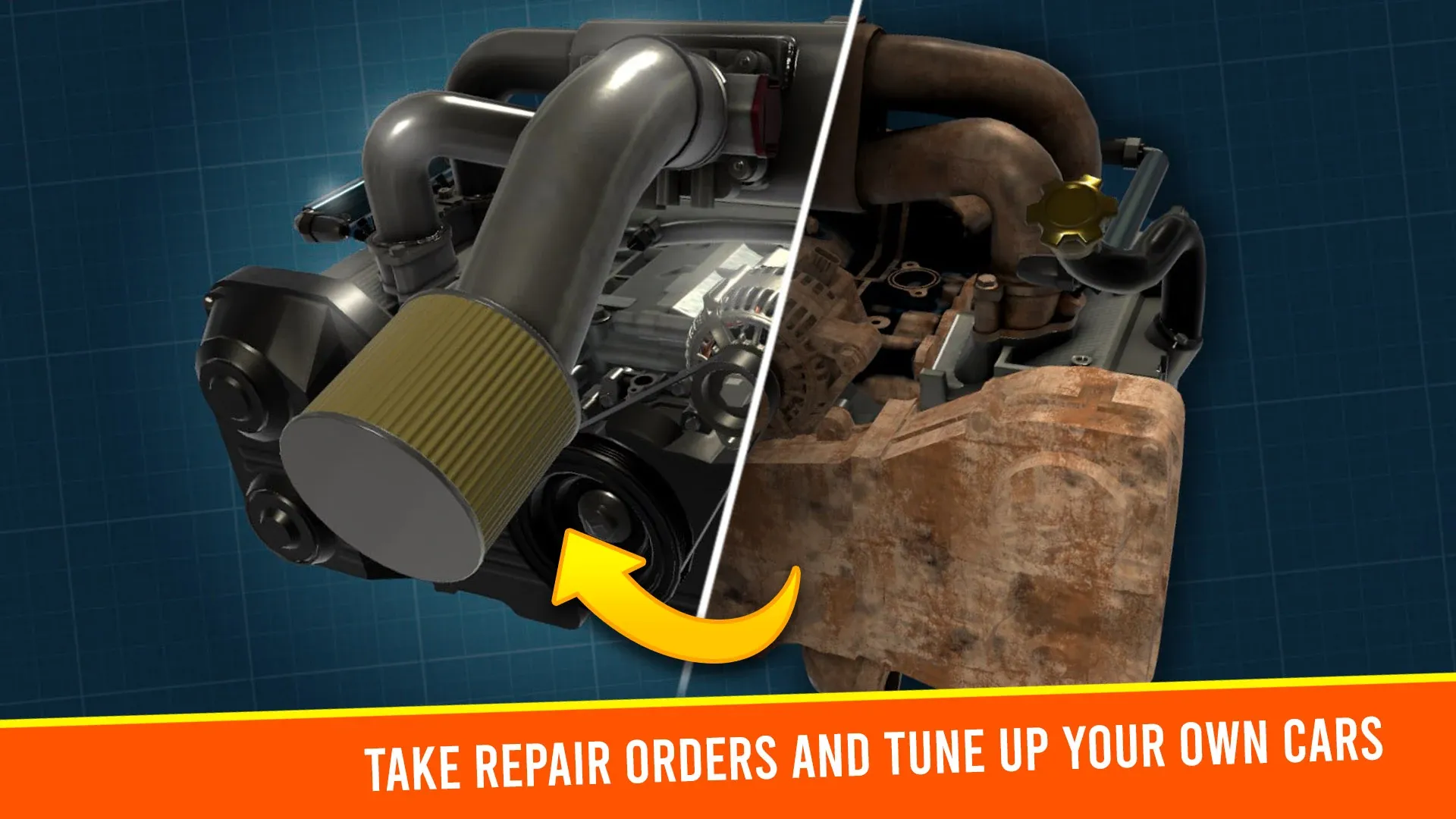 Car Mechanic Simulator Racing v1.4.204 APK Мод (Бесплатные покупки) Screenshot 1