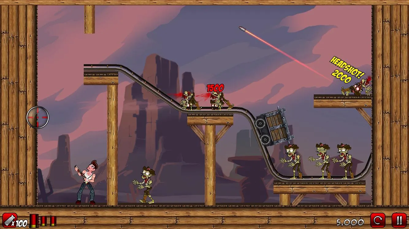 Stupid Zombies 2 [мод: открыты все уровни, бесконечные патроны] Screenshot 3