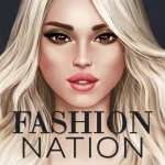 Взломанный Fashion Nation: Стиль и слава [мод: бесплатные покупки] на Андроид