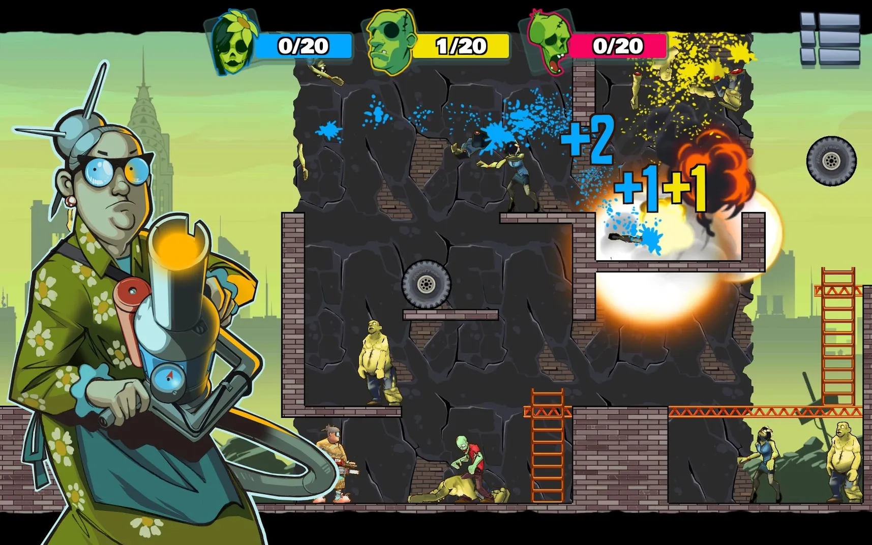 Stupid Zombies 3 [мод: много энергии] Screenshot 4