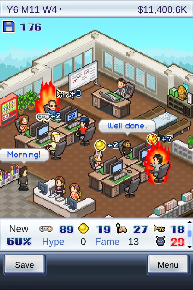 Game Dev Story v2.6.9 APK Мод (Много денег) Screenshot 1