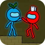 Скачать мод Red and Blue Stickman : Animat [мод: много денег] на Андроид