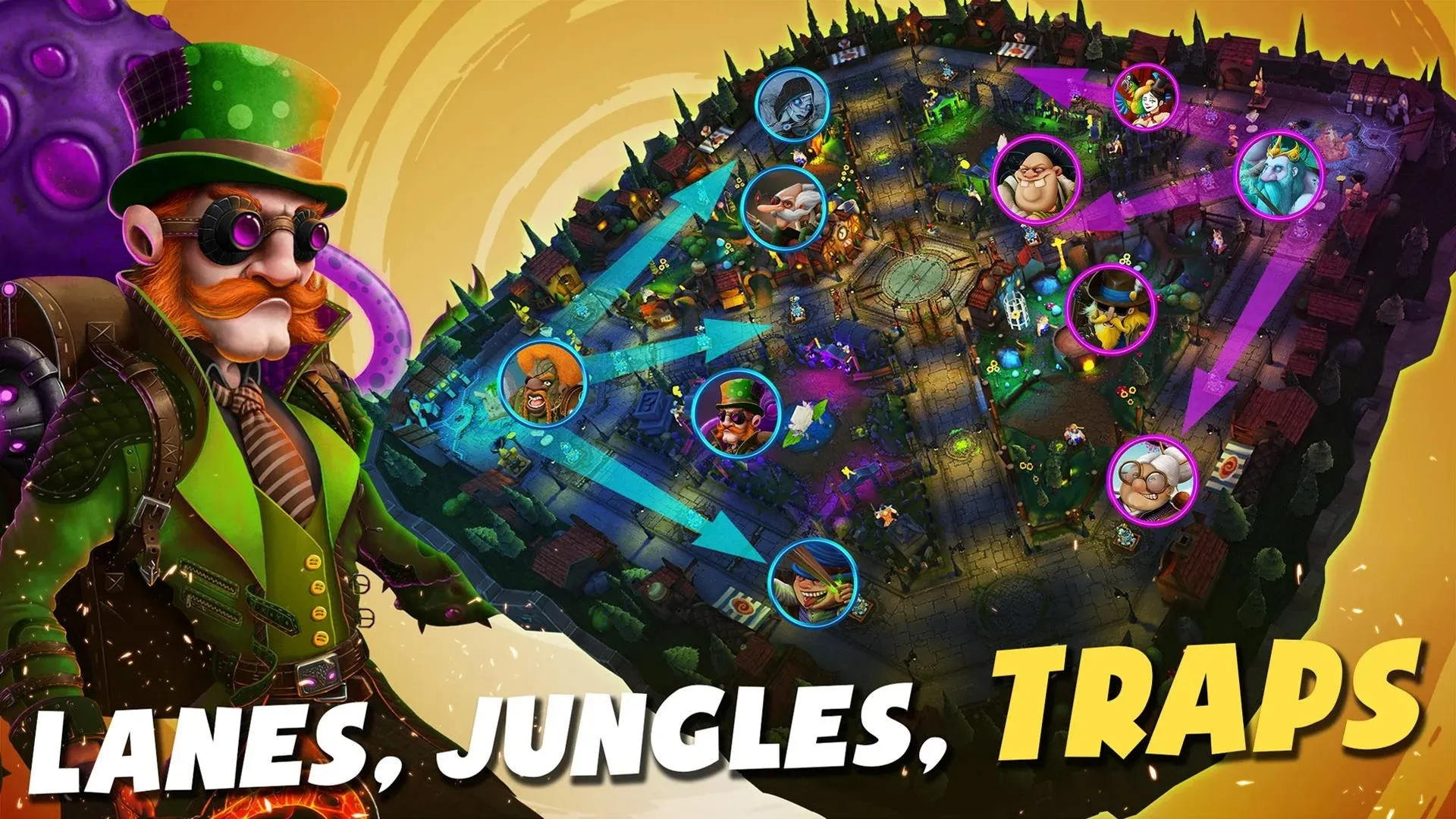 Awakening of Heroes: MOBA 5v5 [мод: враги на миникарте] Screenshot 5
