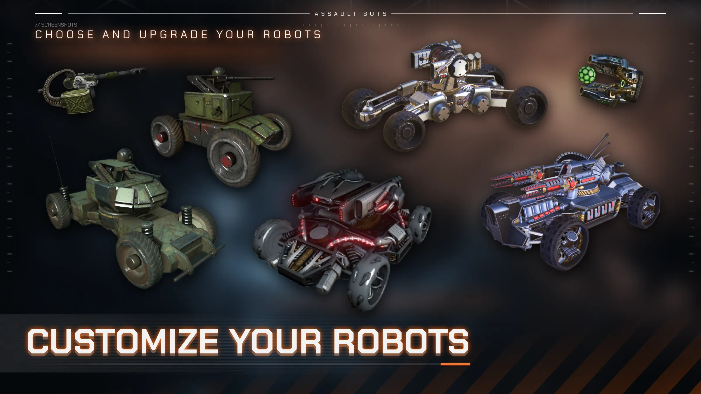 Assault Bots: Multiplayer v0.0.34 APK Мод (Всё открыто) Screenshot 2
