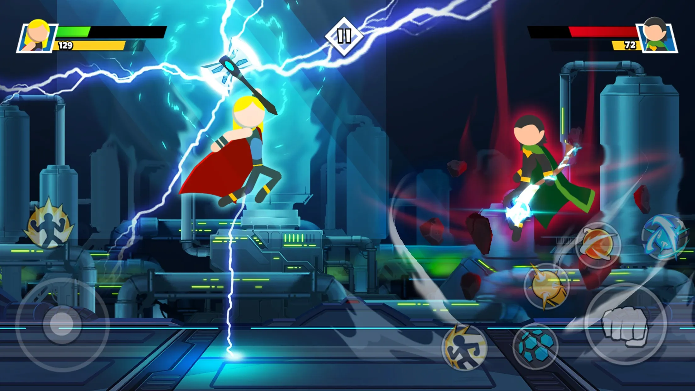 Stickman Combat – Superhero [мод: много денег] Screenshot 1