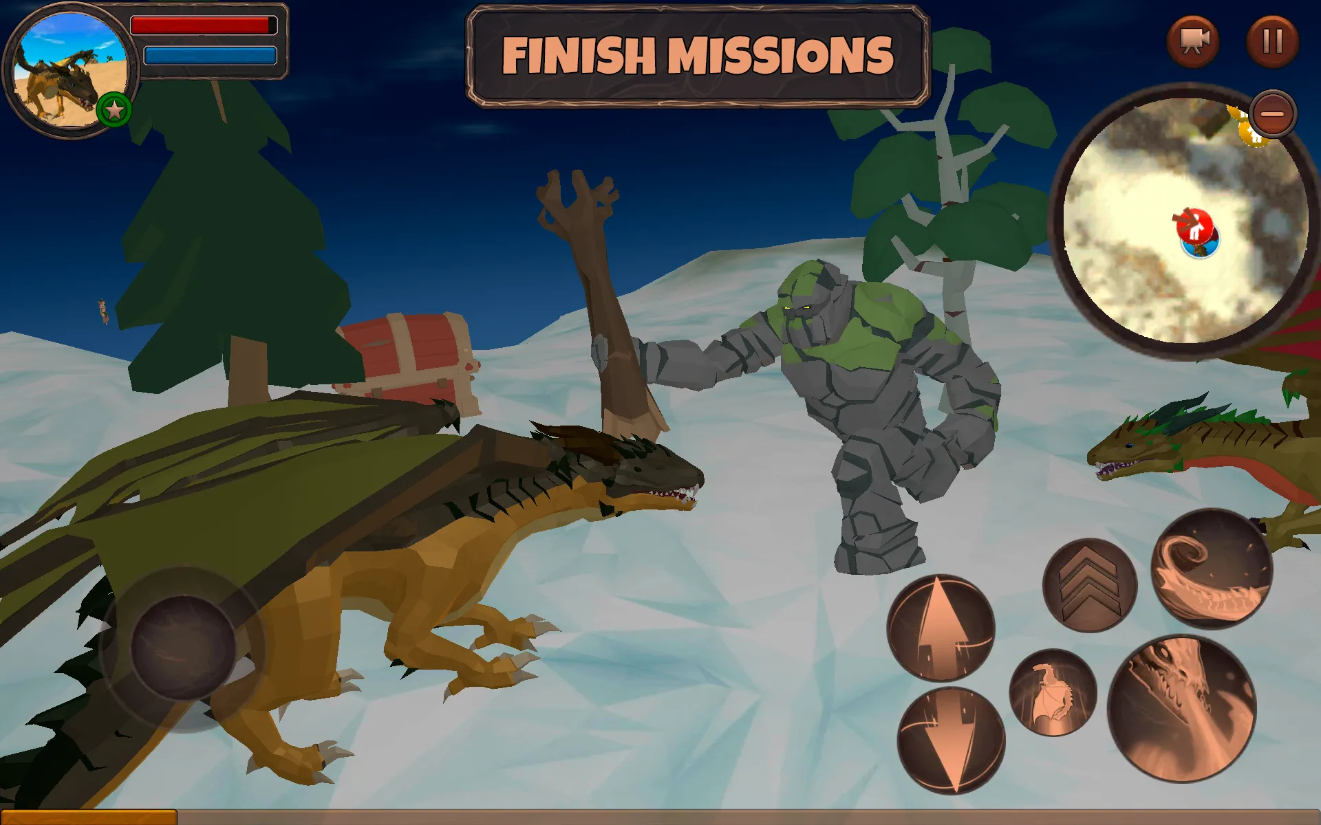 Симулятор Дракона 3D v1.1066 APK Мод (Меню, Много монет и еды) Screenshot 3