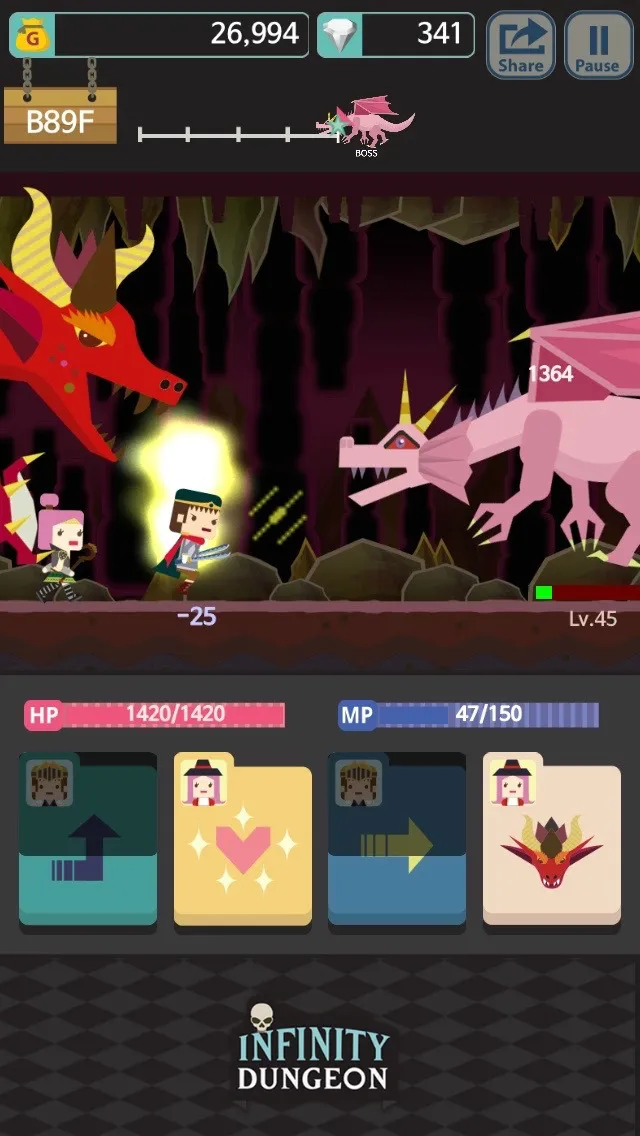 Бесконечность подземелье! [мод: много денег] Screenshot 3