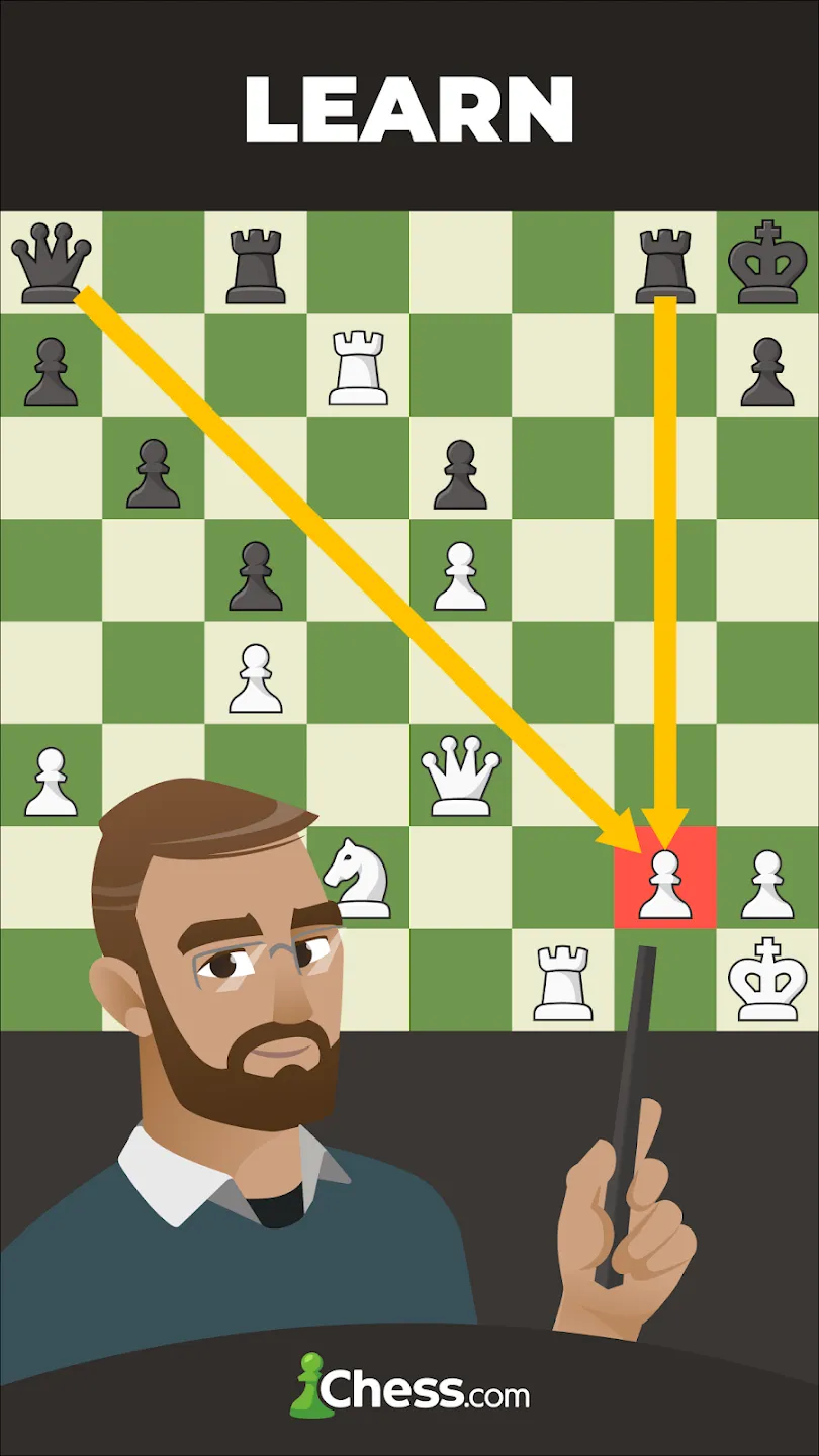 Шахматы · Играйте и учитесь v4.9.40 APK Мод (Всё открыто, Premium) Screenshot 5 Шахматы · Играйте и учитесь v4.9.40 APK Мод (Всё открыто, Premium) Screenshot 5