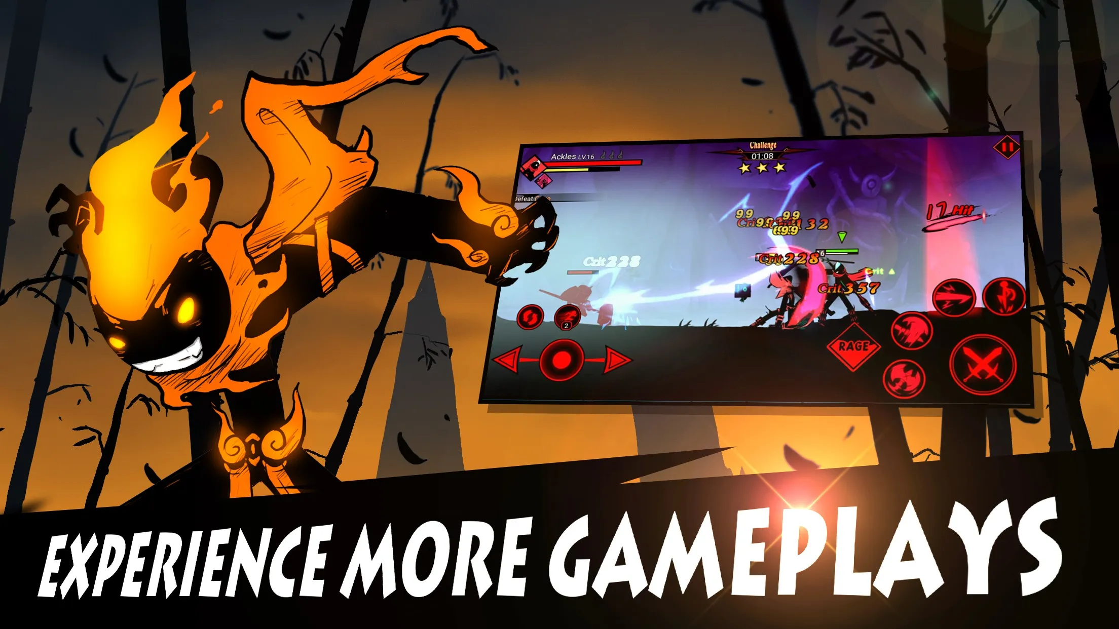 League of Stickman 2 Premium [мод: скиллы без кулдауна] Screenshot 4