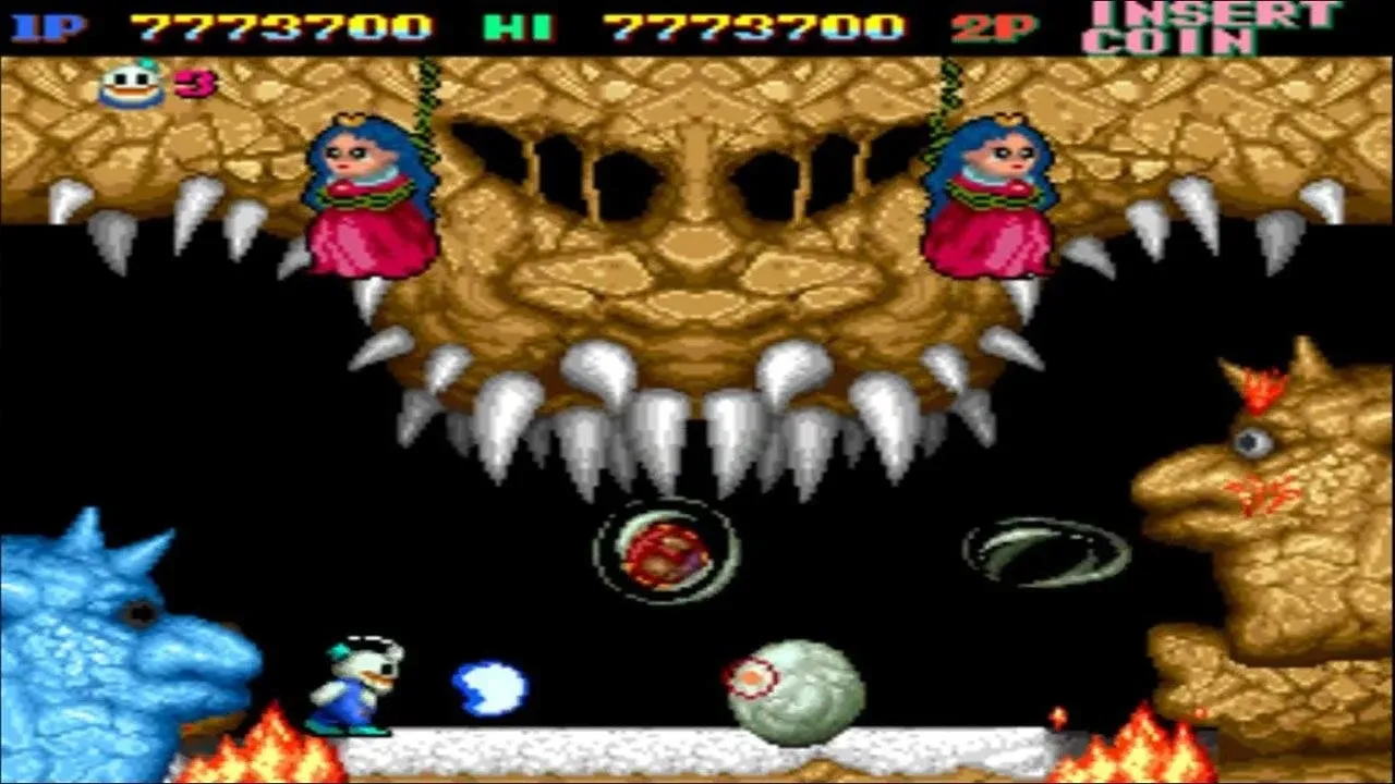 SNOW BROS. classic [мод: много денег] Screenshot 4