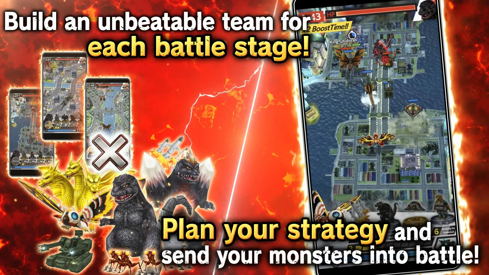 GODZILLA BATTLE LINE [мод: бесплатные покупки] Screenshot 3